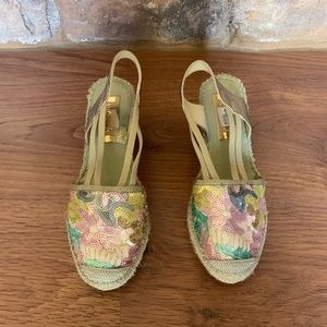 Sequined Wedges by popular Spanish brand Vidorreta